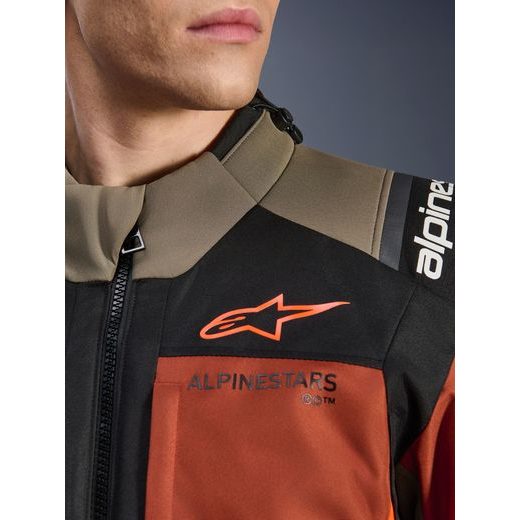 BUNDA ANDES V4 DRYSTAR, ALPINESTARS (SVETLE HNĚDÁ/TMAVĚ ORANŽOVÁ/ČERNÁ) 2026