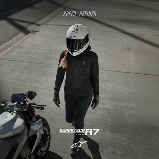PRILBA S-R7 SOLID, ALPINESTARS (BIELA) 2026