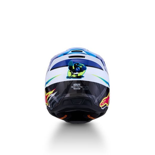 PRILBA S-M3 FALCON, ALPINESTARS, DETSKÁ (MODRÁ/BÍLÁ/ČERNÁ/RŮŽOVÁ FLUO/ŽLUTÁ FLUO) 2027