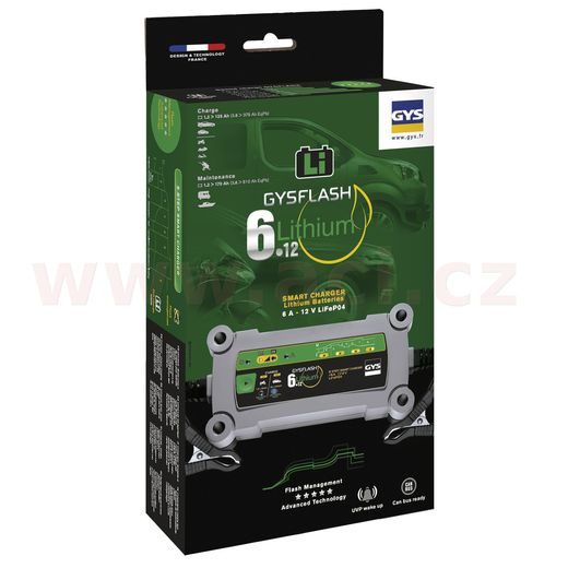 NABÍJEČKA GYSFLASH 6.12 LITHIUM 6A, 12 V, 1-125 AH, 4/6 A