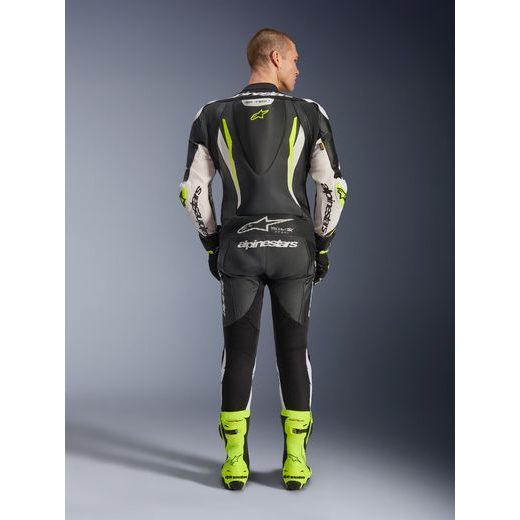 JEDNODIELNA KOMBINÉZA GP TECH V5, ALPINESTARS (ČERNÁ/BÍLÁ/ŽLUTÁ FLUO) 2026