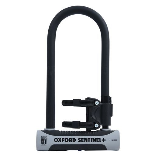 ZÁMEK U PROFIL SENTINEL SHACKLE, OXFORD (ČERNÝ/ŠEDÝ, VÝŠKA ČEPU 320 MM, PRŮMĚR ČEPU 14 MM)