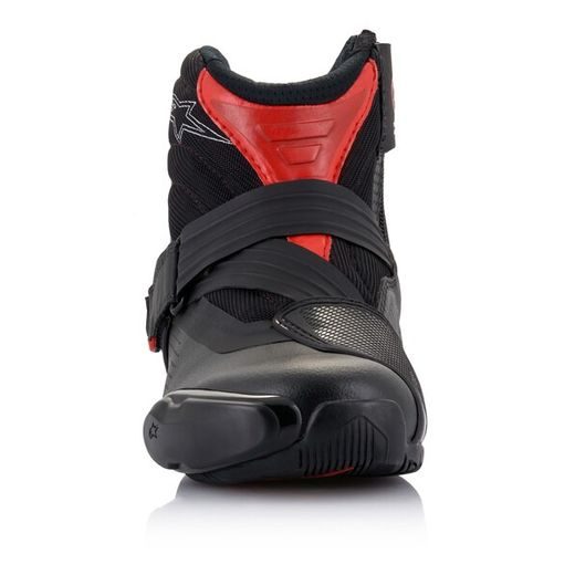 TOPÁNKY SMX-1 R VENTED, ALPINESTARS (ČERNÁ/ČERVENÁ, PERFOROVANÁ OBŠÍVKA) 2026