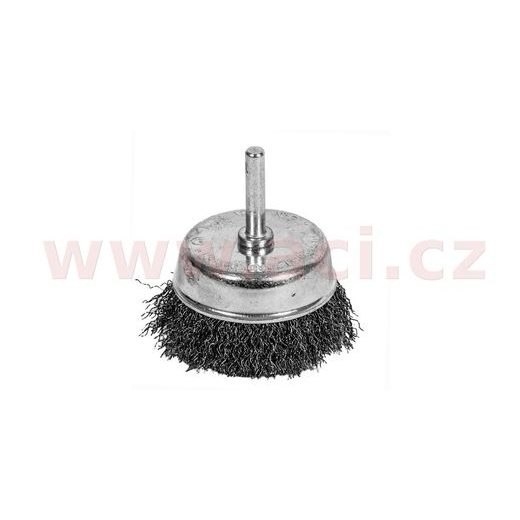 ČELNÍ KARTÁČ, PRŮM. 75 MM, DRÁT 0,3 MM, STOPKA 6 MM, LUKAS (NĚMECKO)