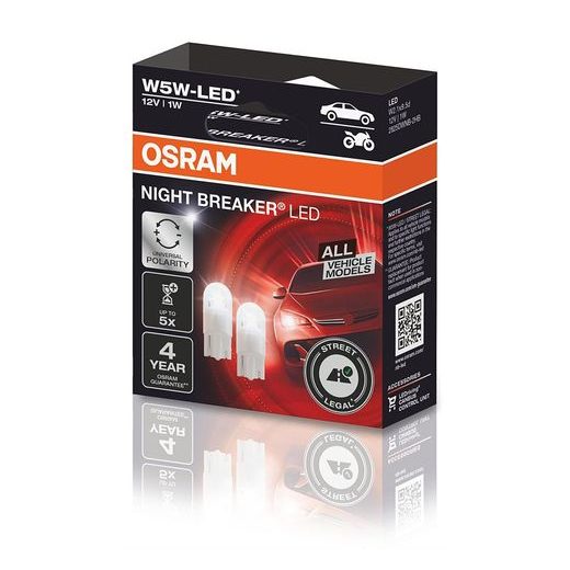 OSRAM ŽÁROVKA NIGHT BREAKER LED W5W (CZ HOMOLOGACE) 2 KS
