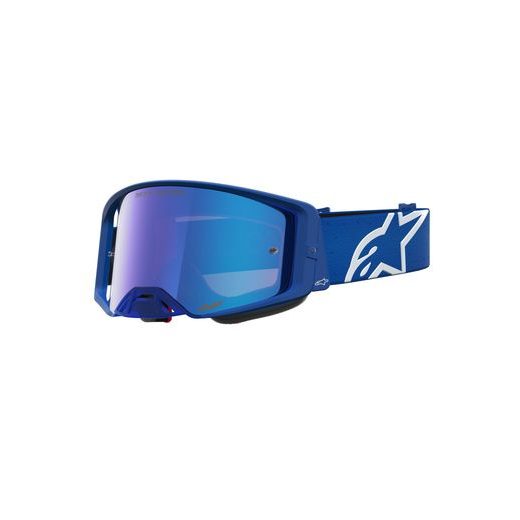 OKULIARE SUPERTECH VESTA, ALPINESTARS (MODRÁ/BÍLÁ, ZRKADLOVÉ MODRÉ PLEXI) 2027