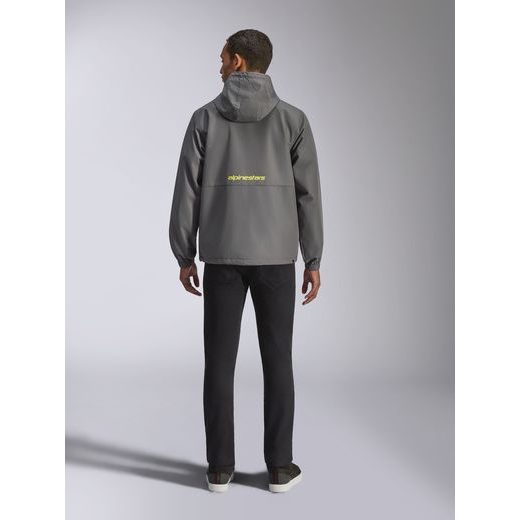BUNDA SPEEDER CHROMIUM WINDBREAKER, ALPINESTARS (ŠEDÁ/ŽLUTÁ FLUO)
