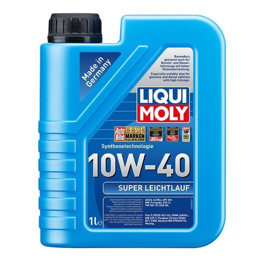 LIQUI MOLY SUPER LEICHTLAUF 10W-40, SYNTETICKÝ MOTOROVÝ OLEJ 1 L