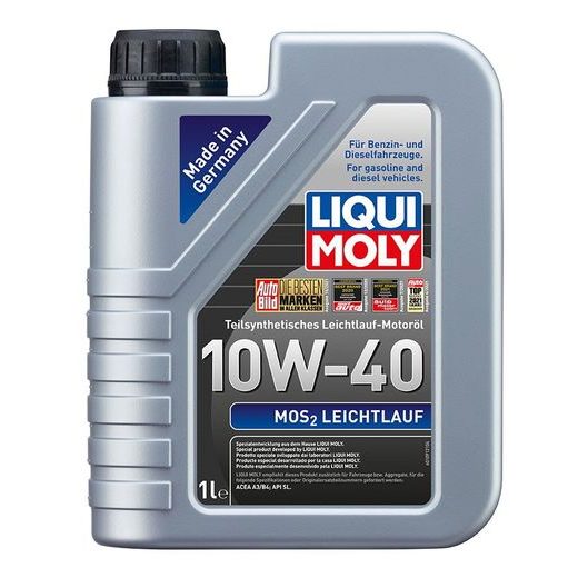 LIQUI MOLY MOS2 LEICHTLAUF 10W-40, POLOSYNTETICKÝ MOTOROVÝ OLEJ 1 L