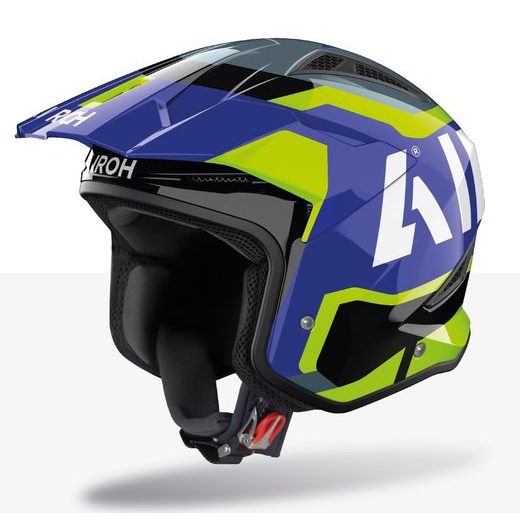 PRILBA TRR 2 JUPITER, AIROH (MODRÁ/ŽLUTÁ LESKLÁ) 2026