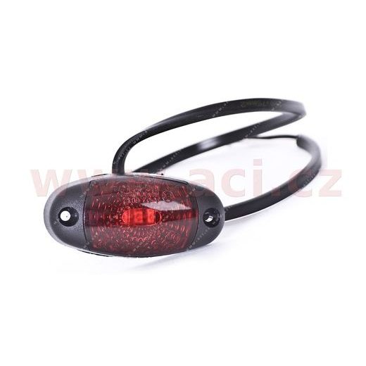POZIČNÍ SVĚTLO LED OVÁLNÉ ČERVENÉ (72X45 MM) 12/24V