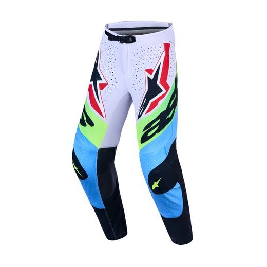 NOHAVICE SUPERTECH DYNA, ALPINESTARS (SVETLE ŠEDÁ/ZELENÁ FLUO/MODRÁ/ČERNÁ) 2027