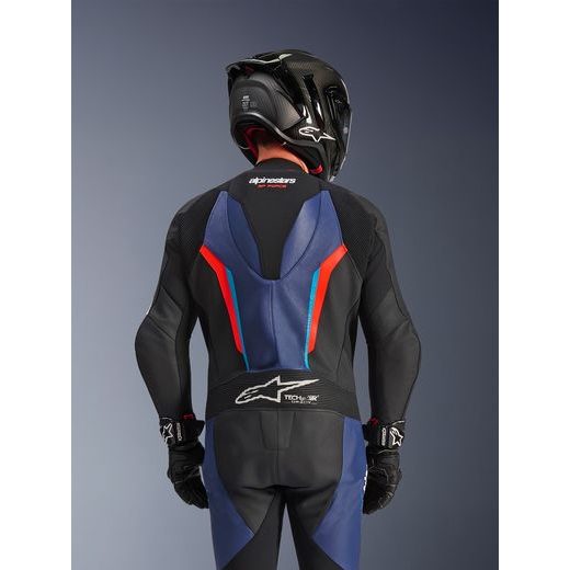 JEDNODIELNA KOMBINÉZA GP FORCE V2, ALPINESTARS (ČERNÁ/MODRÁ/ČERVENÁ FLUO) 2026