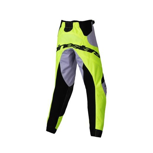 NOHAVICE RACER VEIL KIDS, ALPINESTARS, DETSKÉ (ŠEDÁ/ŽLUTÁ FLUO) 2025