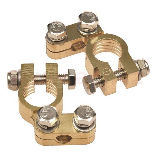 MOSADZNÉ BATÉRIOVÉ SVORKY CLASIC 17.5 MM + A 15.9 MM - (PÁR 2 KS)