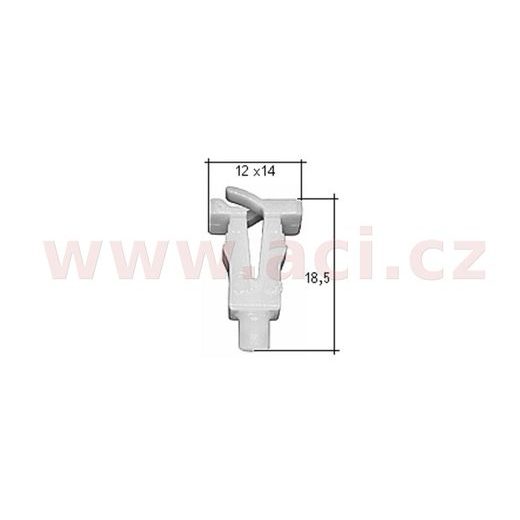 PLASTOVÁ PŘÍCHYTKA S VNITŘNÍM ZÁVITEM (SADA 10 KS)