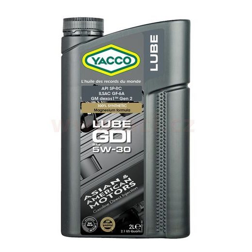 MOTOROVÝ OLEJ YACCO LUBE GDI 5W30, 2 L