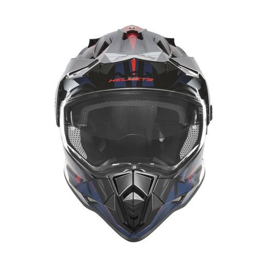 PRILBA N312 TRACK, NOX (MODRÁ, ČERVENÁ) 2026