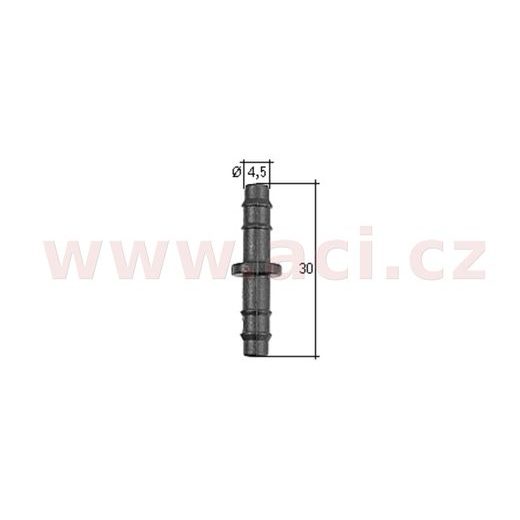 SPOJKA OSTŘIKOVACÍ HADIČKY ROVNÁ (SADA 5 KS)