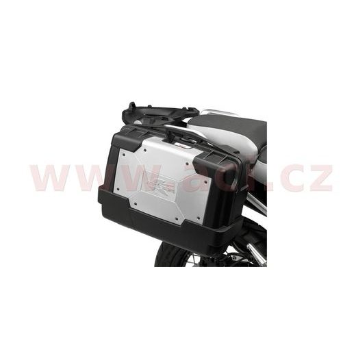 MONOKEY TOPCASE/BOČNÍ KUFOR GARDA - 33L, KAPPA (STŘÍBRNÝ/ČERNÝ, KOMPOZIT)