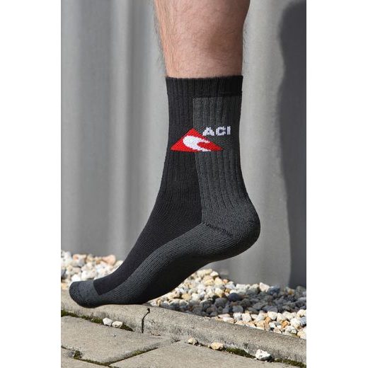 PONOŽKY ČERNÉ, SILNÉ ACI (1 PÁR)