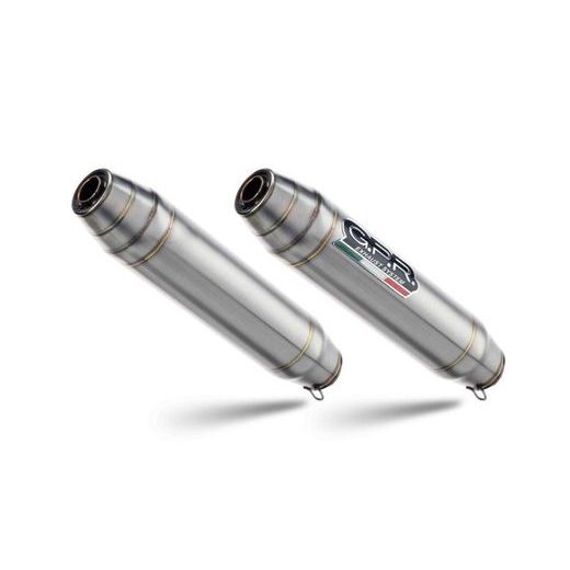 DVOJITÁ KONCOVKA VÝFUKU SLIP - ON GPR DEEPTONE DUPLEX BM.109.DEPX BRUSHED STAINLESS STEEL INCLUDING REMOVABLE DB KILLERS AND LINK PIPES