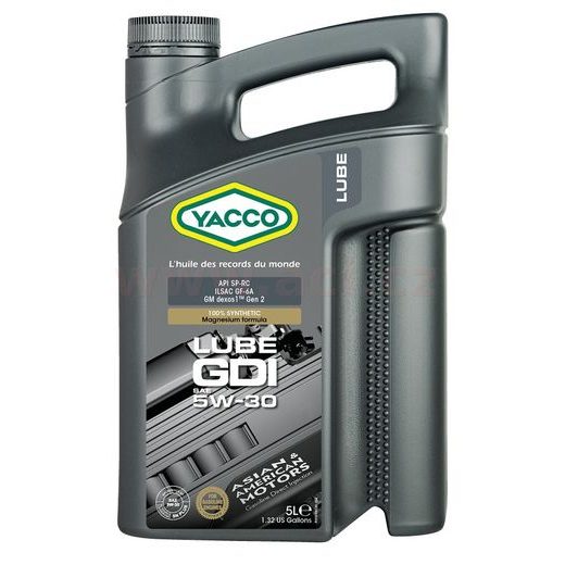 MOTOROVÝ OLEJ YACCO LUBE GDI 5W30, 5 L