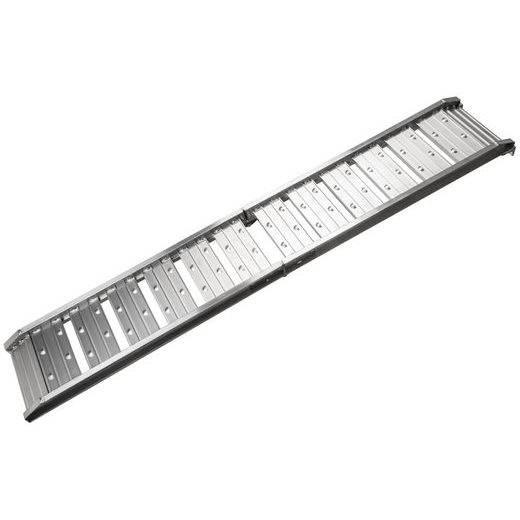 NÁJAZDOVÁ RAMPA - SKLADACIE - HLINÍKOVÁ ŠIROKÁ, Q-TECH (MAX. NOSNOSŤ 250 KG, 1 KS)