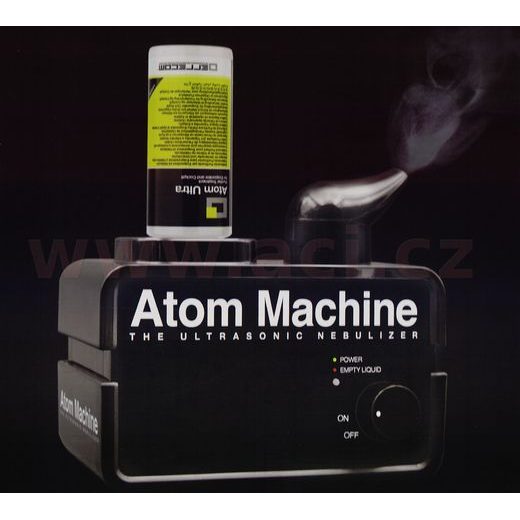 ULTRAZVUKOVÝ ODPAŘOVAČ PRO OŠETŘENÍ INTERIÉRU A KLIMATIZACE ATOM MACHINE, + 48 NÁPLNÍ CITRONOVÁ VŮNĚ