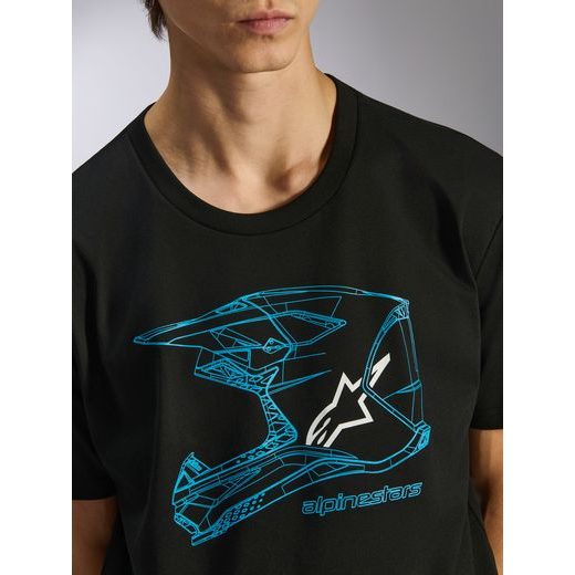 TRIKO MX HELMET CSF, ALPINESTARS (ČERNÁ/MODRÁ)