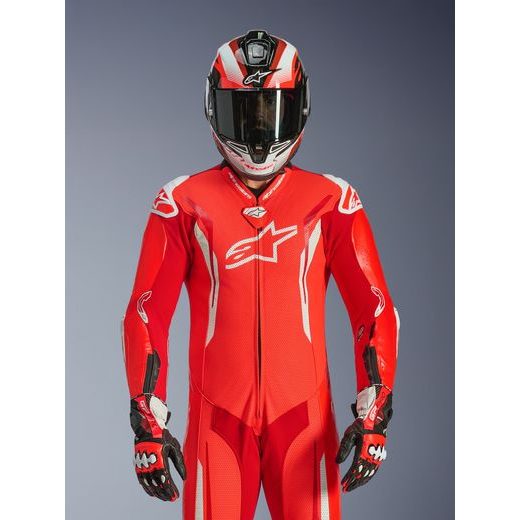 JEDNODIELNA KOMBINÉZA GP TECH V5, ALPINESTARS (ČERVENÁ FLUO/ČERVENÁ/BÍLÁ) 2026