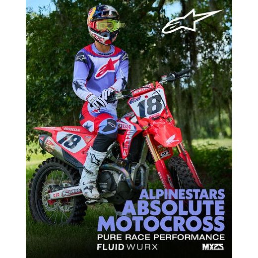 NOHAVICE FLUID WURX, ALPINESTARS (FIALOVÁ/ČERVENÁ) 2025