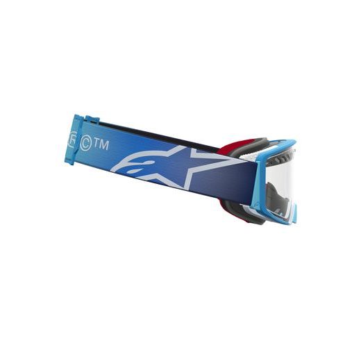 OKULIARE SUPERTECH DURA AIR FLUID, ALPINESTARS (MODRÁ/STŘÍBRNÁ, ČÍRE PLEXI) 2027