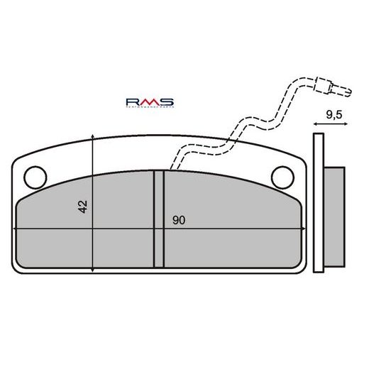 BRZDOVÉ OBLOŽENIE RMS 225100540 ORGANICKÉ