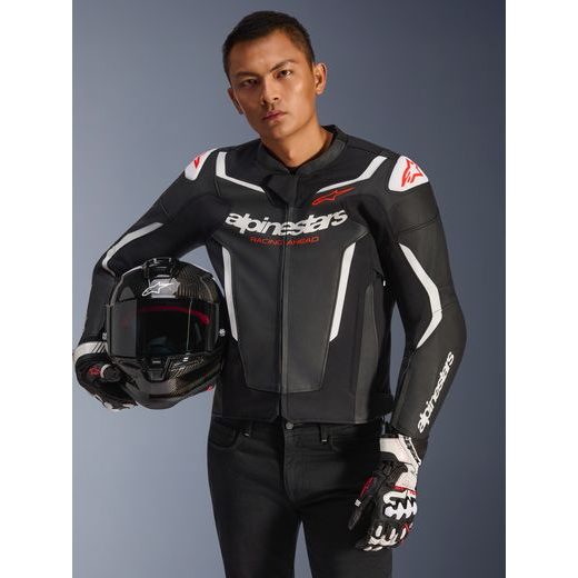 BUNDA GP FORCE V2, ALPINESTARS (ČERNÁ/BÍLÁ/ČERVENÁ) 2026