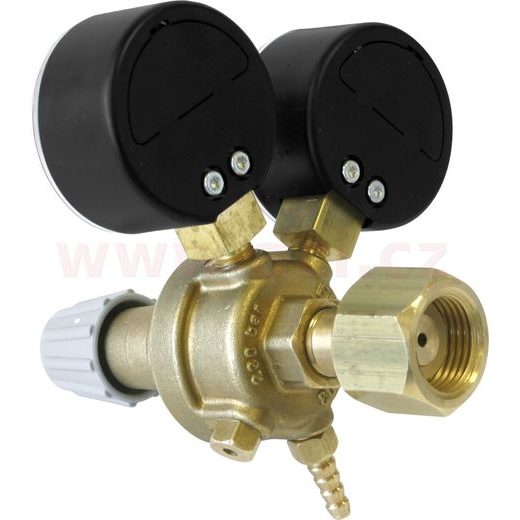 REDUKČNÍ VENTIL ARGON+CO2 S TLAKOMĚREM, 15 L/MIN, ZÁVIT W 21,8 MM