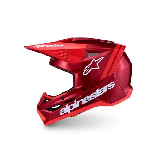 PRILBA S-M3 RADIUM, ALPINESTARS (ČERVENÁ/ČERVENÁ FLUO/BÍLÁ) 2027