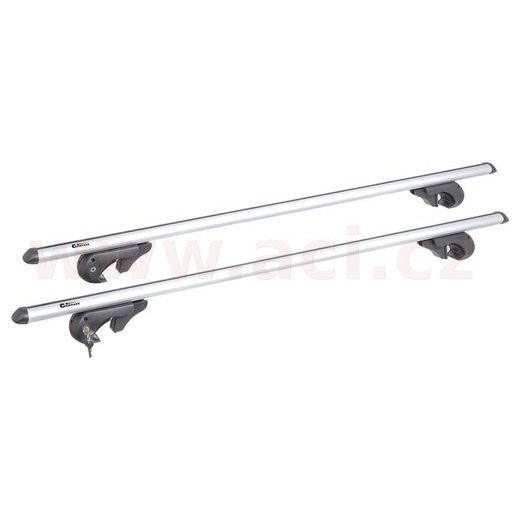 STŘEŠNÍ NOSIČ ZAMYKACÍ HLINÍKOVÝ 135 CM, MAX PRŮŘEZ NOSIČE 45X74 MM, SADA 2 KS, PRO VOZIDLA S PODÉLNÝMI NOSIČI, ALU-PRO