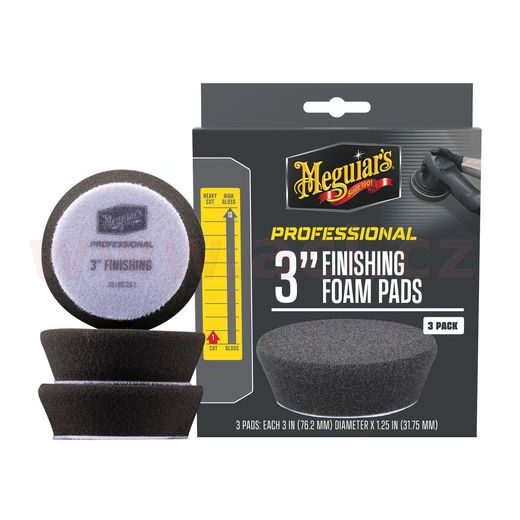 MEGUIAR'S PROFESSIONAL FINISHING FOAM PAD 3" PĚNOVÉ FINIŠOVACÍ KOTÚČE, 3KS 3" / 75 MM