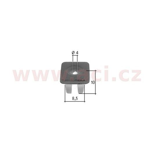 PLASTOVÁ PŘÍCHYTKA S VNITŘNÍM ZÁVITEM (SADA 10 KS)