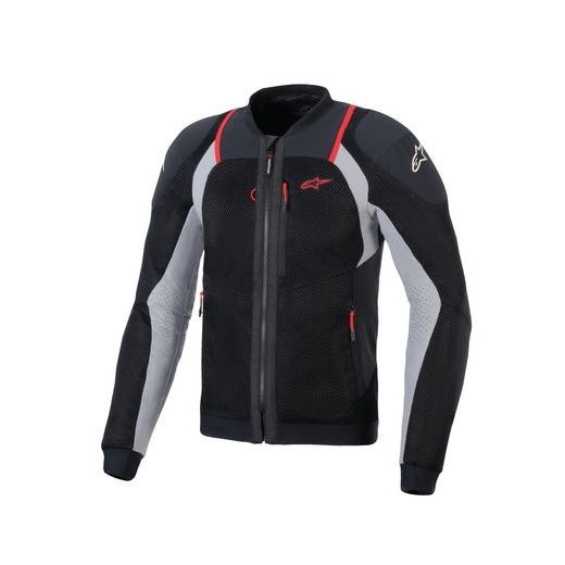 BUNDA TROOP-AIR PRE, ALPINESTARS (ČERNÁ/SVĚTLE ŠEDÁ/ČERVENÁ) 2026