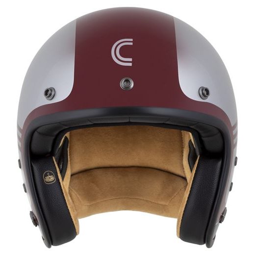 PRILBA ESO JAWA PANEL, CASSIDA (ČERVENÁ/STŘÍBRNÁ/ČERNÁ) 2026