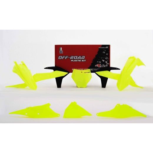 SADA PLASTOV KTM, RTECH (NEON ŽLTÁ, 6 DIELOV, VR. L KRYTU VZDUCH FILTRA)