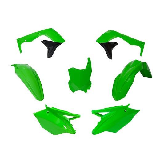 SADA PLASTOV KAWASAKI, RTECH (ZELENÁ, 5 DIELOV)