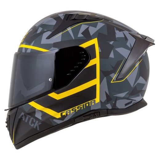 PRILBA AERO ATCK, CASSIDA (ŠEDÁ CAMO/ČERNÁ/ŽLUTÁ FLUO) 2026
