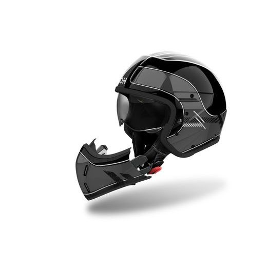 PRILBA J110 RASTER, AIROH (TMAVO ŠEDÁ LESKLÁ) 2026