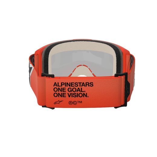 OKULIARE VISION 5 CORP, ALPINESTARS (ORANŽOVÁ, ZRKADLOVÉ ČERVENÉ PLEXI) 2026