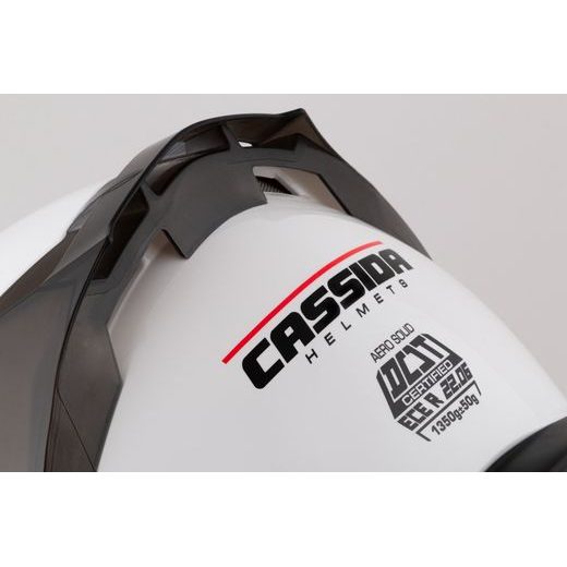 PRILBA AERO SOLID, CASSIDA (BÍLÁ/ČERNÁ) 2026