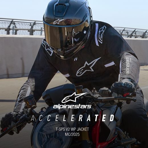 BUNDA T-SPS 2 WATERPROOF, ALPINESTARS (ČERNÁ/BÍLÁ) 2026