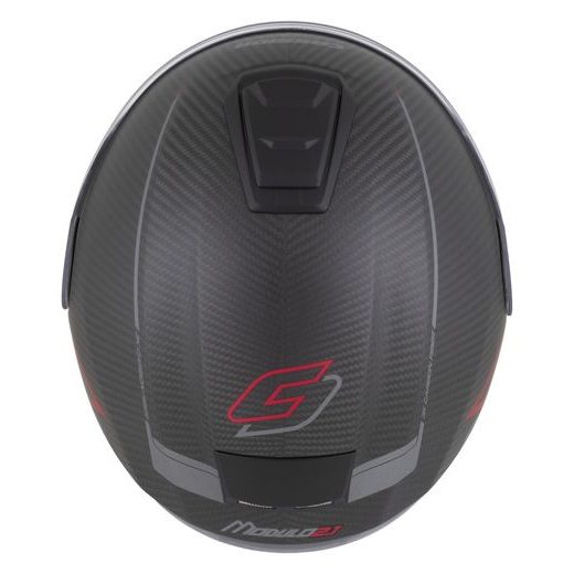 PRILBA MODULO 2.1 PLUS CARBON, CASSIDA (CARBON MATNÁ/ČERVENÁ METALICKÁ/REFLEXNÍ STŘÍBRNÁ/ČERNÁ) 2026